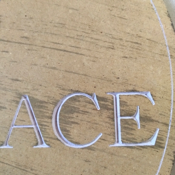 🎁"Say Grace" is Etched in a Beautiful Purple. Handmade, Wood Wall Plaque. - Picture 4 of 10